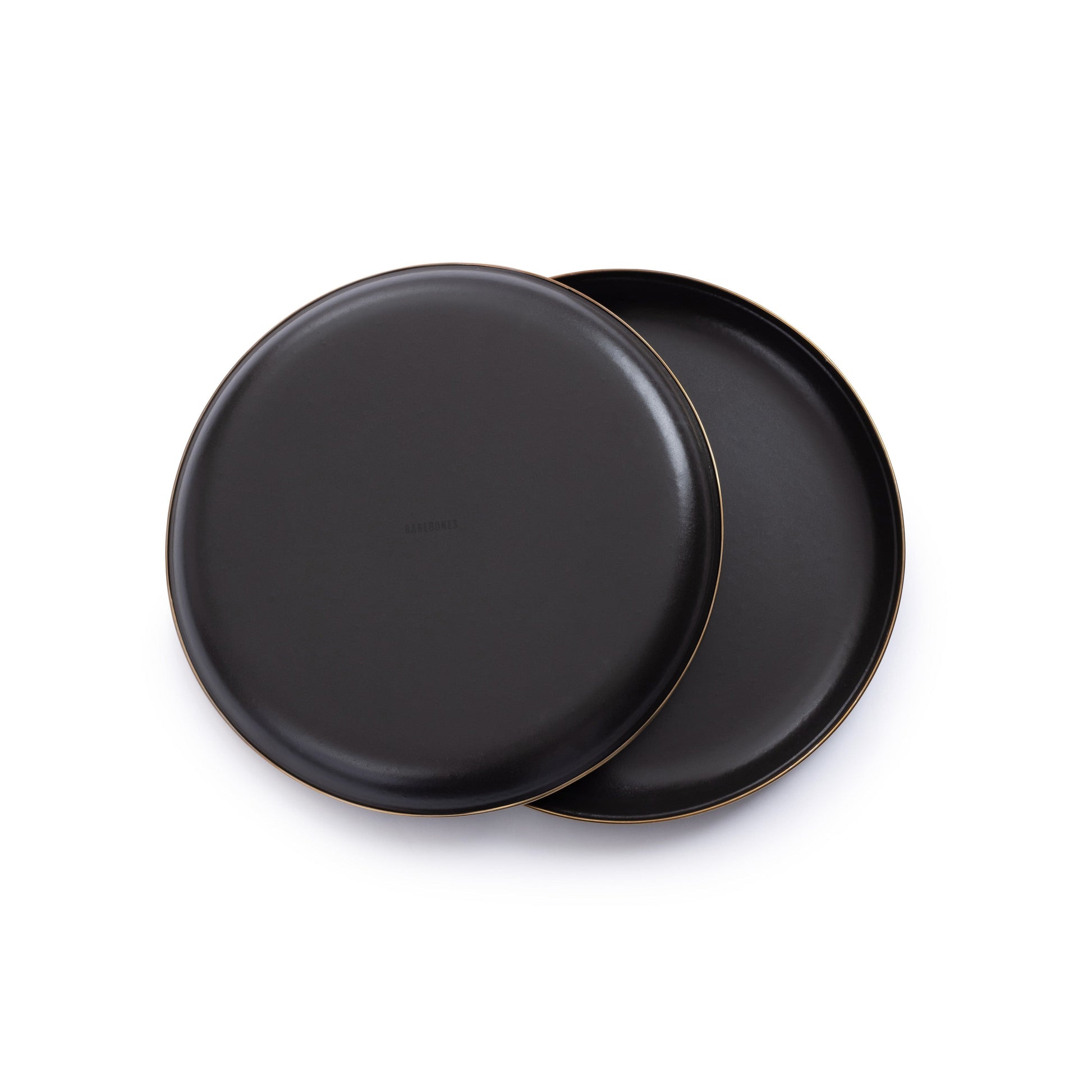 Enamel Deep Plate Set Charcoal Indoor/Outdoor alt 0