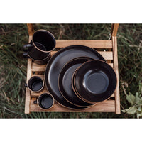 Enamel Espresso Cup Set Charcoal Indoor/Outdoor alt 0