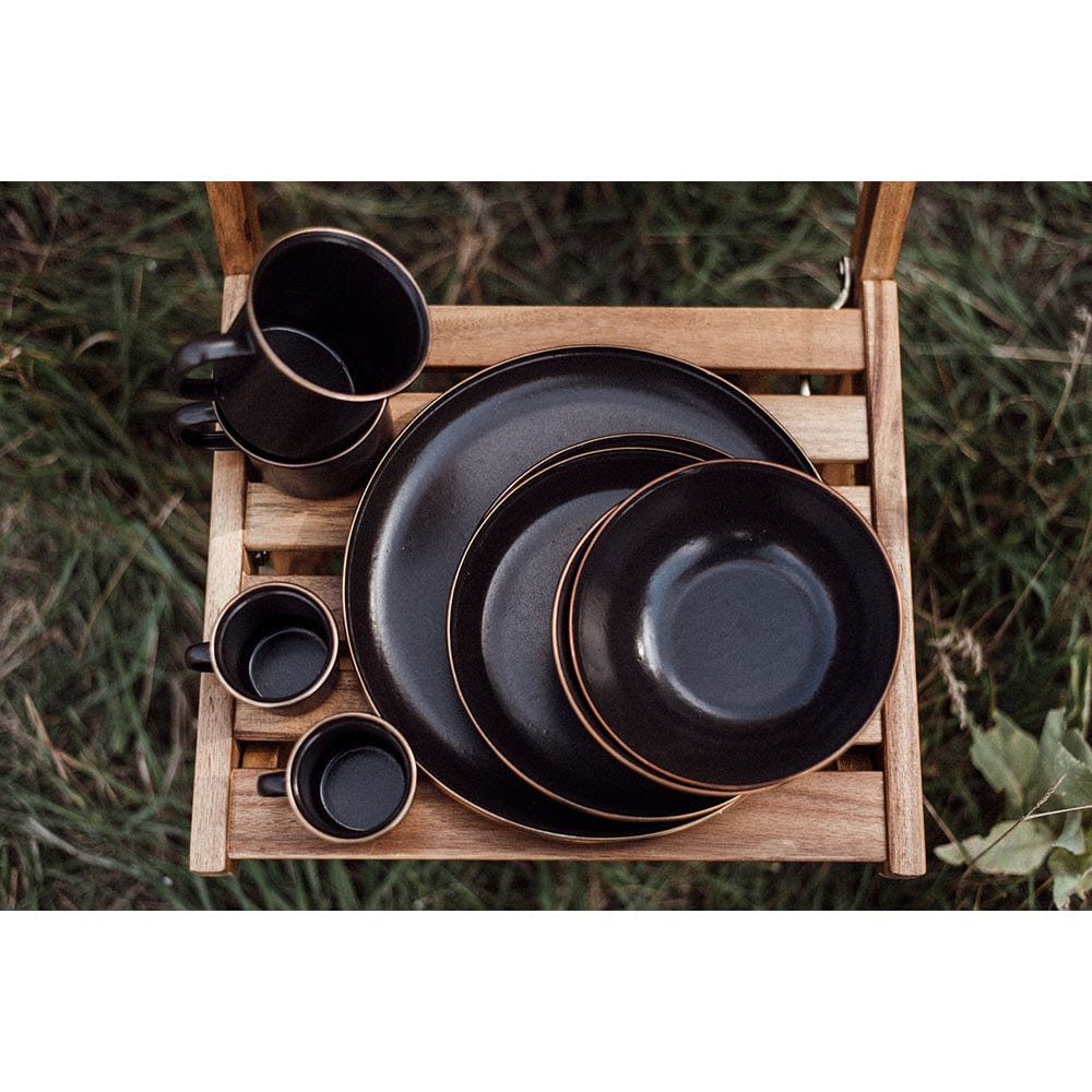 Enamel Espresso Cup Set Charcoal Indoor/Outdoor alt 0
