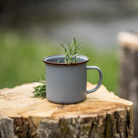 Enamel Cup Set Slate Gray Indoor/Outdoor alt 0