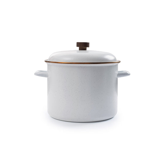 Enamel Stock Pot Eggshell Indoor/Outdoor alt 0