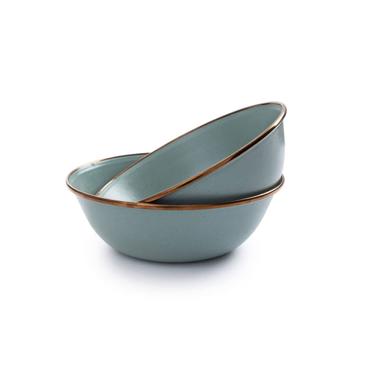 Enamel Bowl Set Mint Indoor/Outdoor alt 0