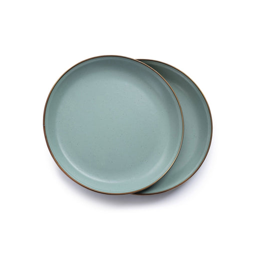 Enamel Salad Plate Set Mint Indoor/Outdoor alt 0