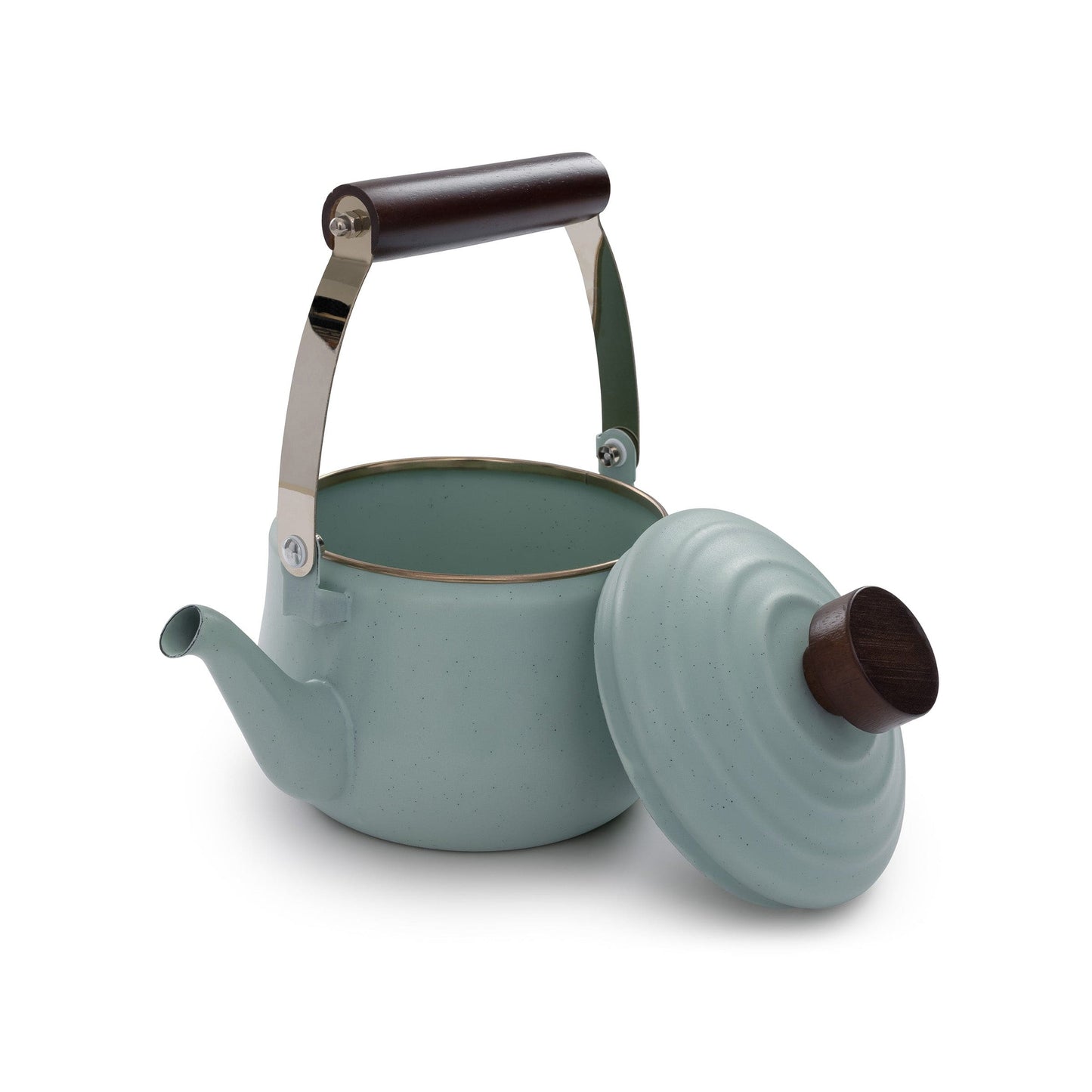 Enamel Teapot Mint Indoor/Outdoor alt 0