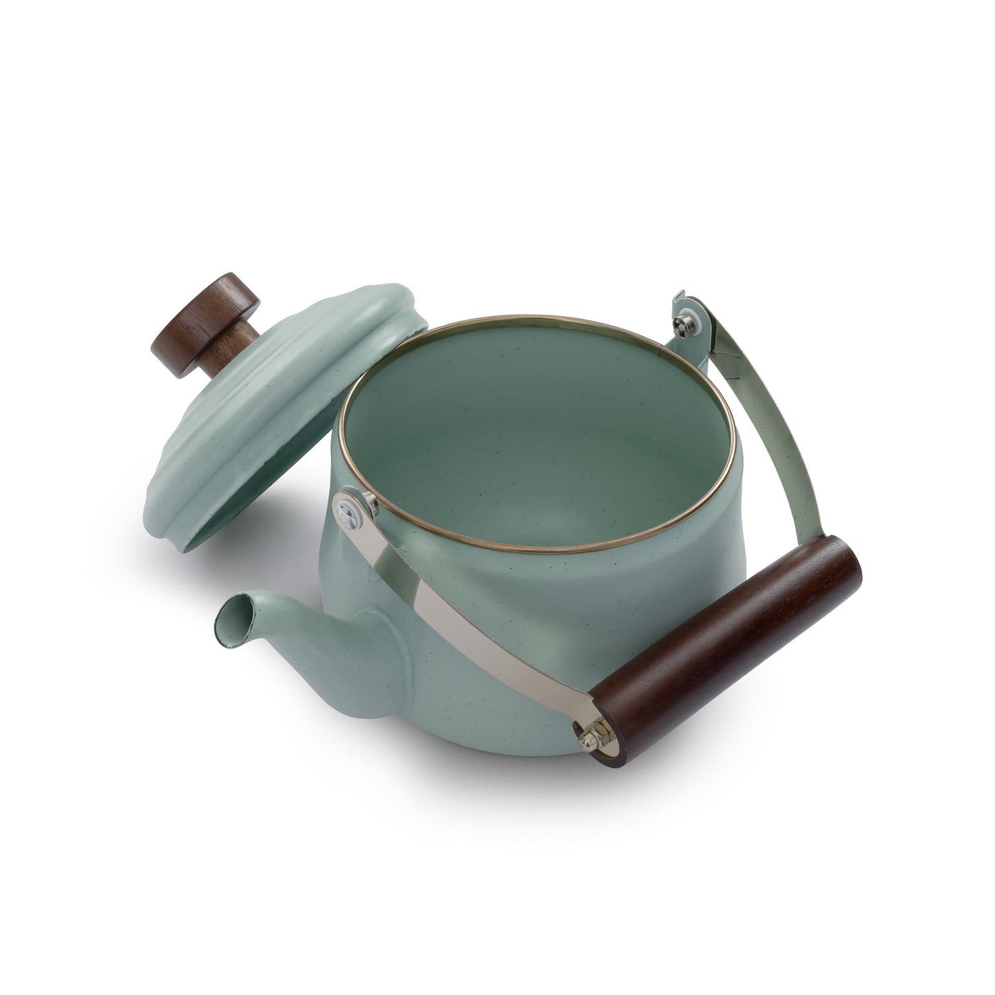 Enamel Teapot Mint Indoor/Outdoor alt 0