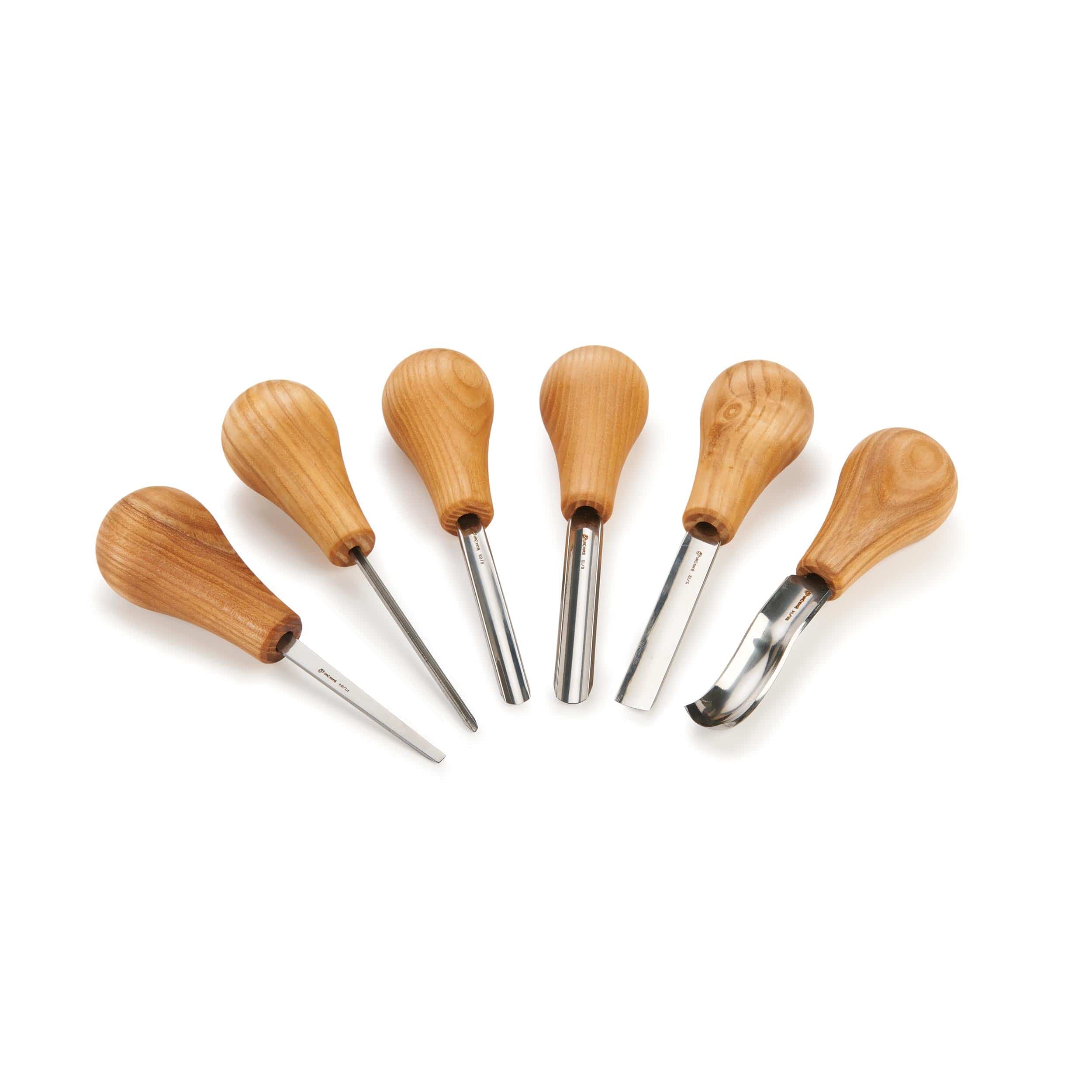 Beavercraft Wood Carving Palm Chisels - 6 Piece | Woodcraft