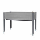 Self-Watering Elevated Planter 21" x 47" x 32"H Gray alt 0