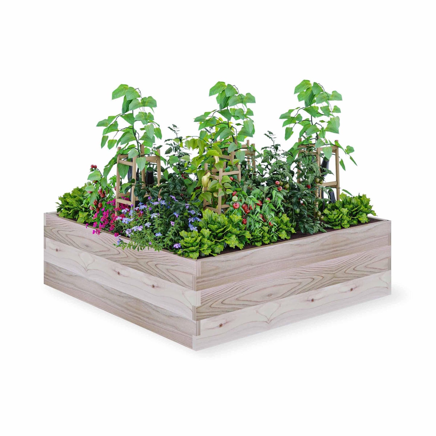 Cedar Raised Garden Bed 36" x 36" x 10-1/2"H alt 0