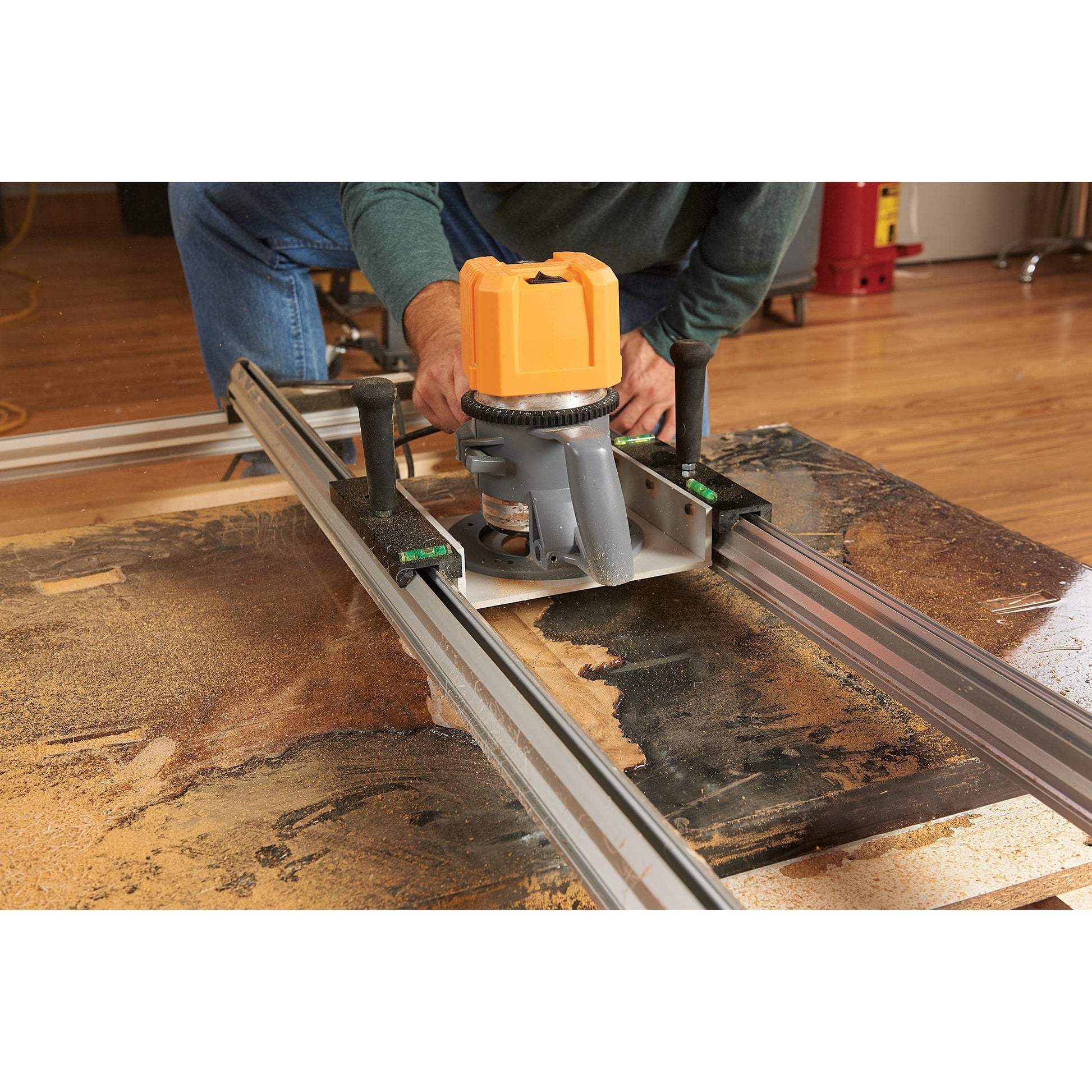 48" x 48" Manual Slab Flattening Router Mill alt 0
