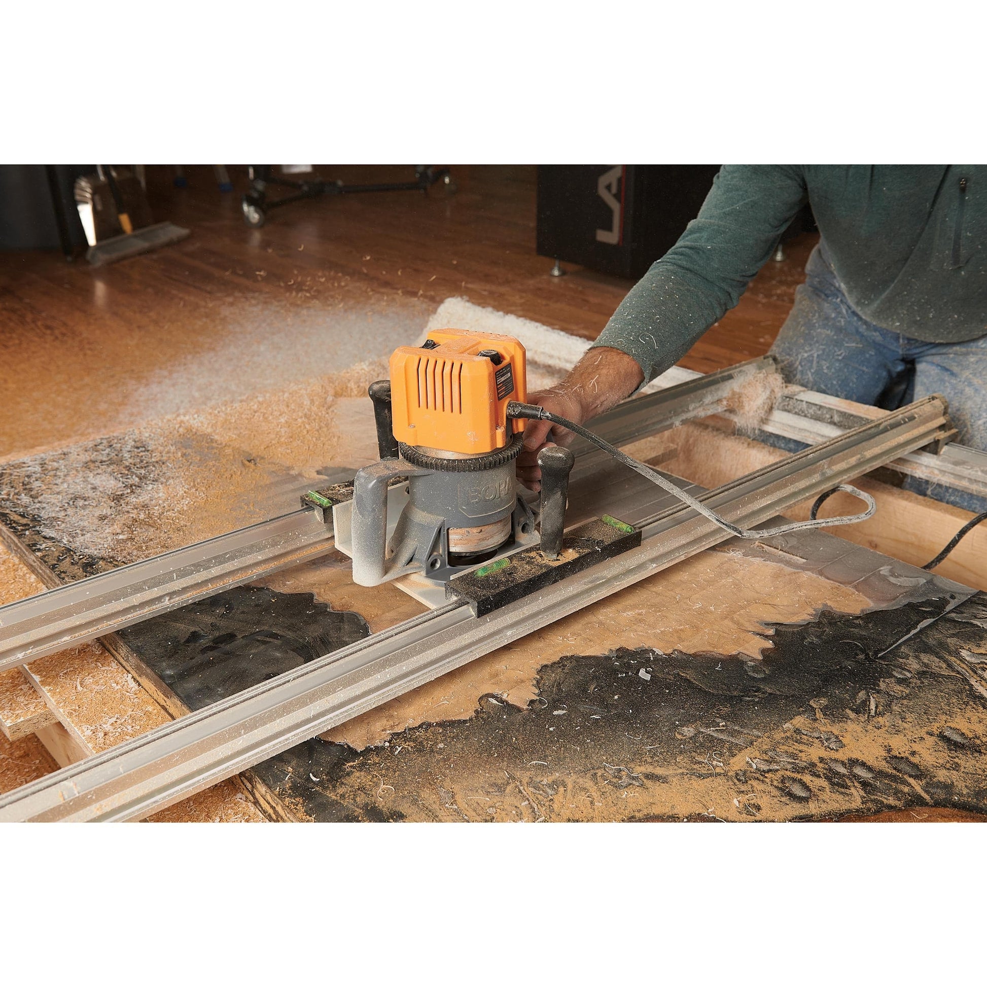 48" x 48" Manual Slab Flattening Router Mill alt 0