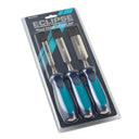 3 pc Wood Chisel with Ergonomic Soft Handle 1/2", 3/4", 1" alt 0