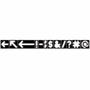 Horizontal 1-1/2" and 2-1/2" Arrow & Symbol Templates alt 5