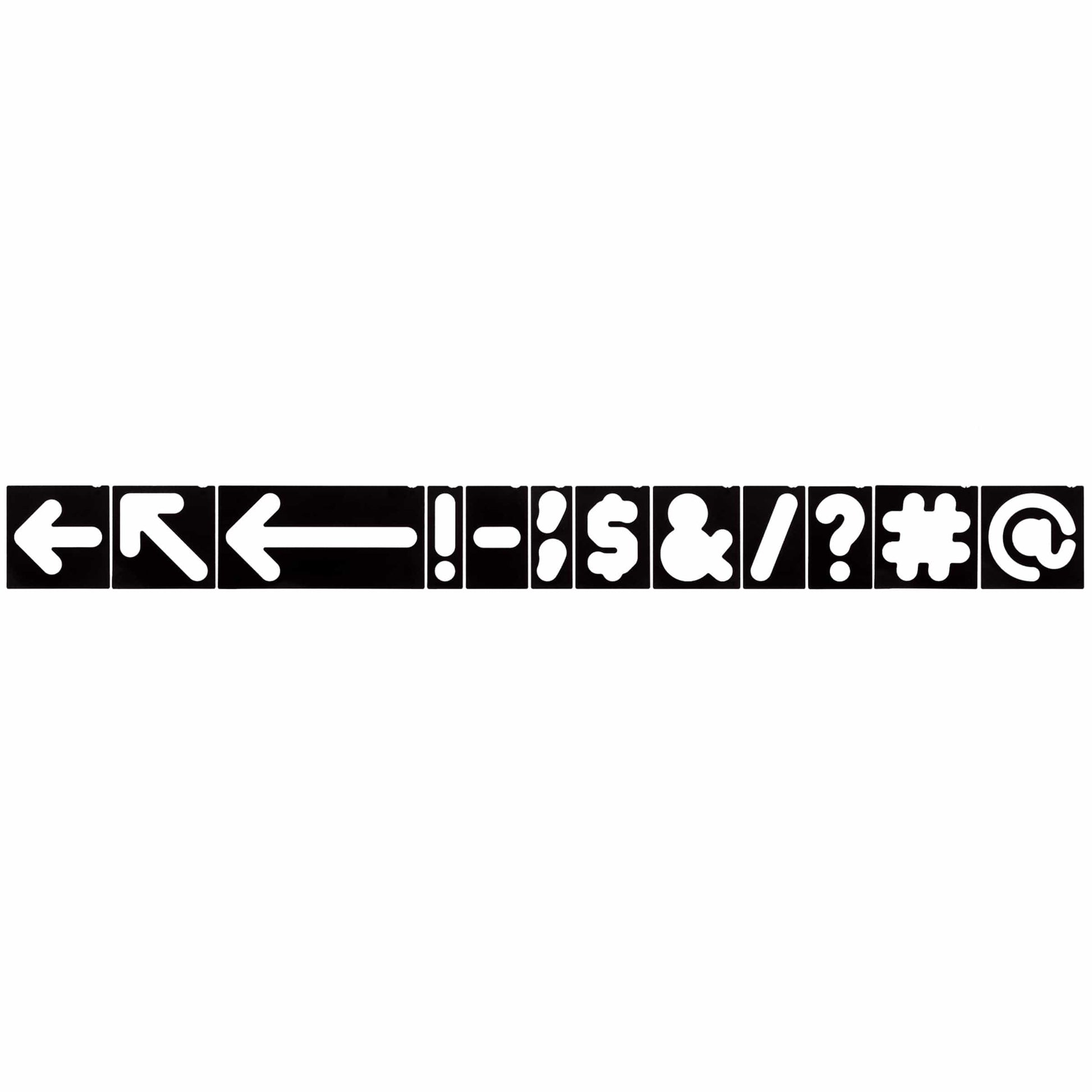 Horizontal 1-1/2" and 2-1/2" Arrow & Symbol Templates alt 5