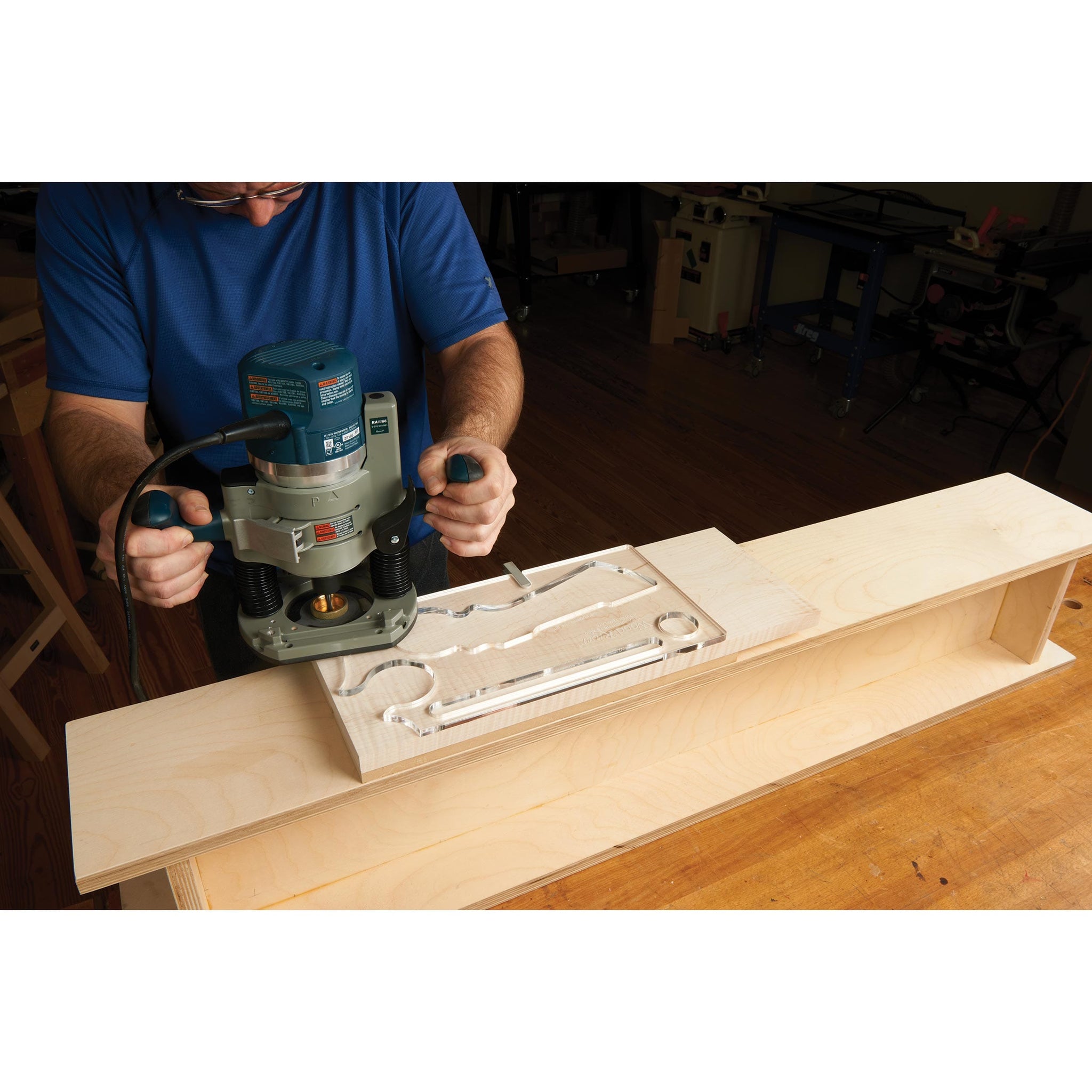 WoodRiver Cleaver Cutting Board Router Template | Woodcraft