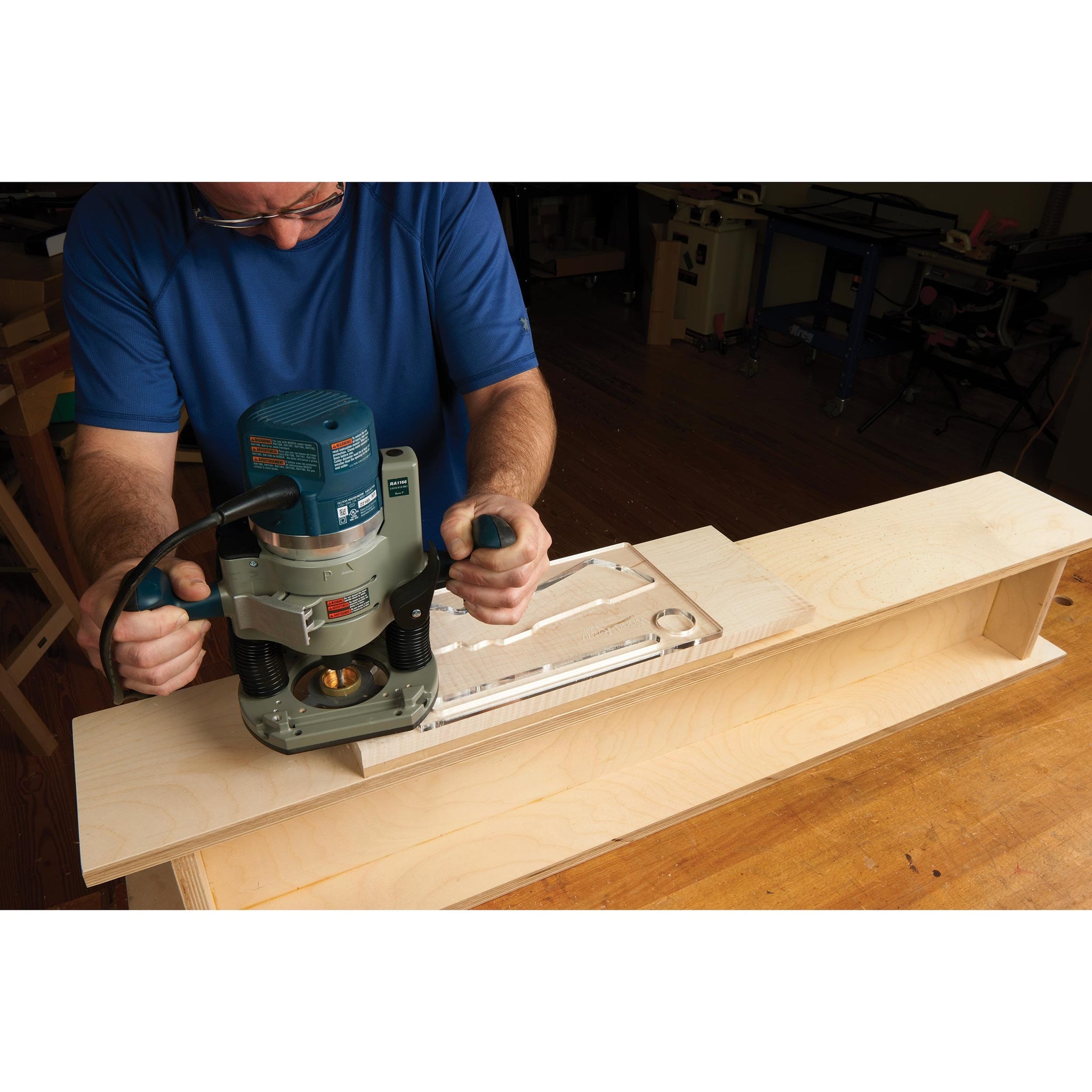 WoodRiver Cleaver Cutting Board Router Template | Woodcraft