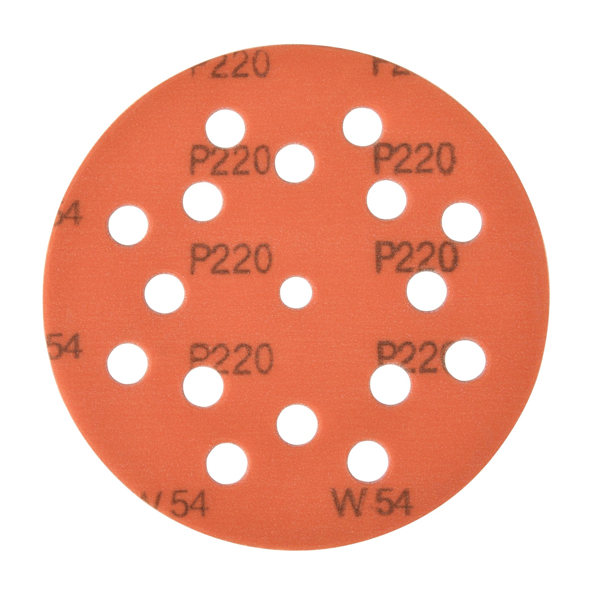 Ext. Orange 5" Sanding Disc -220g (10 Pack) alt 0