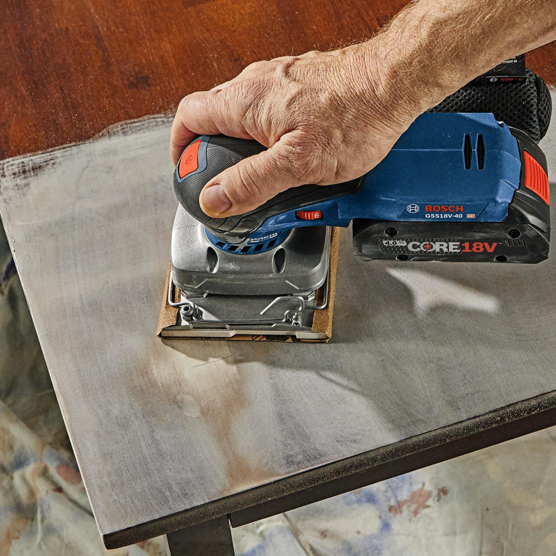 Bosch 18V Brushless 1 4 Sheet Orbital Finishing Sander Tool Only