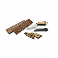 Poly Resin Knife Scales - 3/8" x 2" x 7" - Tigers Eye - Pair alt 0