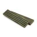 Poly Resin Knife Scales - 3/8" x 2" x 7" - Green Tortoise - Pair alt 0