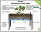 CedarCraft Self-Watering Elevated Planter (21" x 47" x 32"H) alt 4