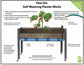 CedarCraft Self-Watering Elevated Planter (21" x 47" x 32"H) Brown alt 0