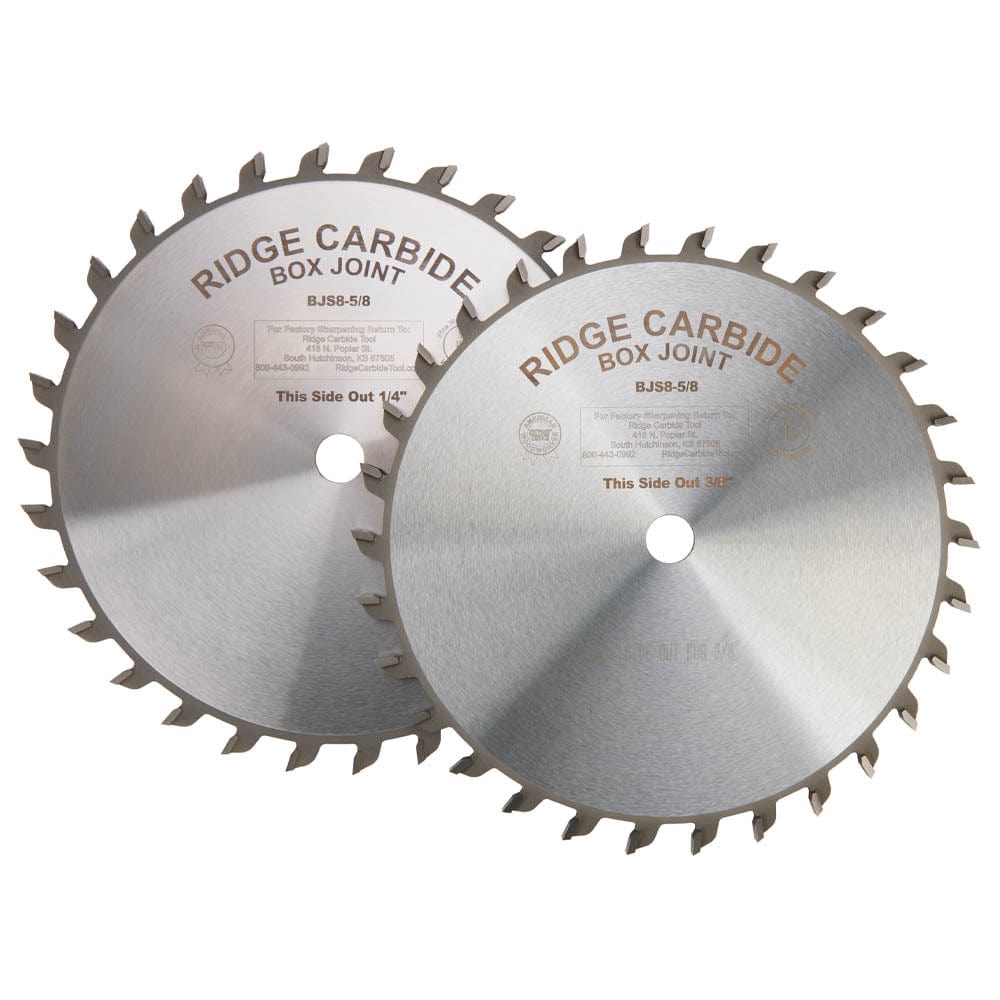 Ridge Carbide Box & Finger Joint Blade Set - 8