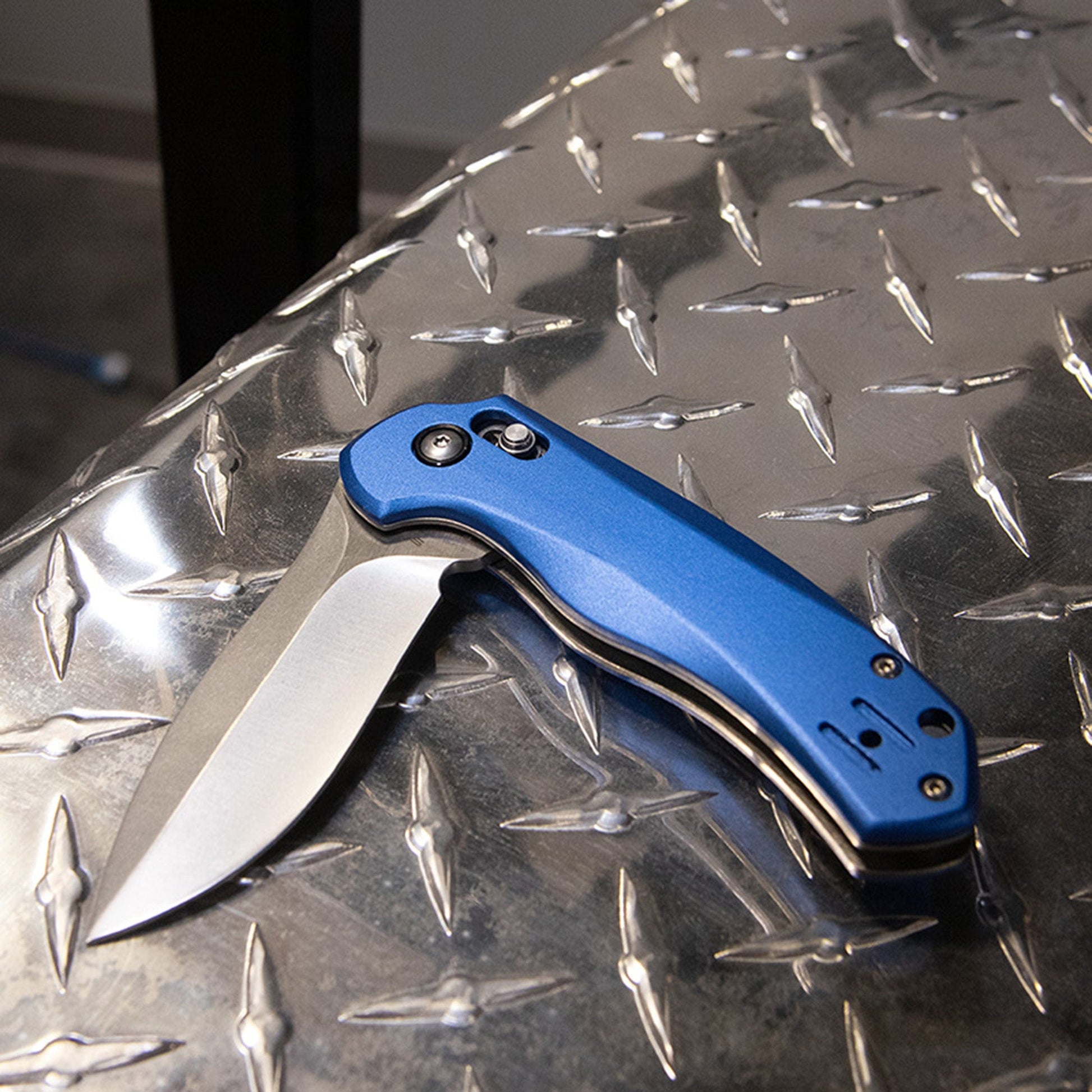Sarge Blue Jet Side Lock Folder | Woodcraft