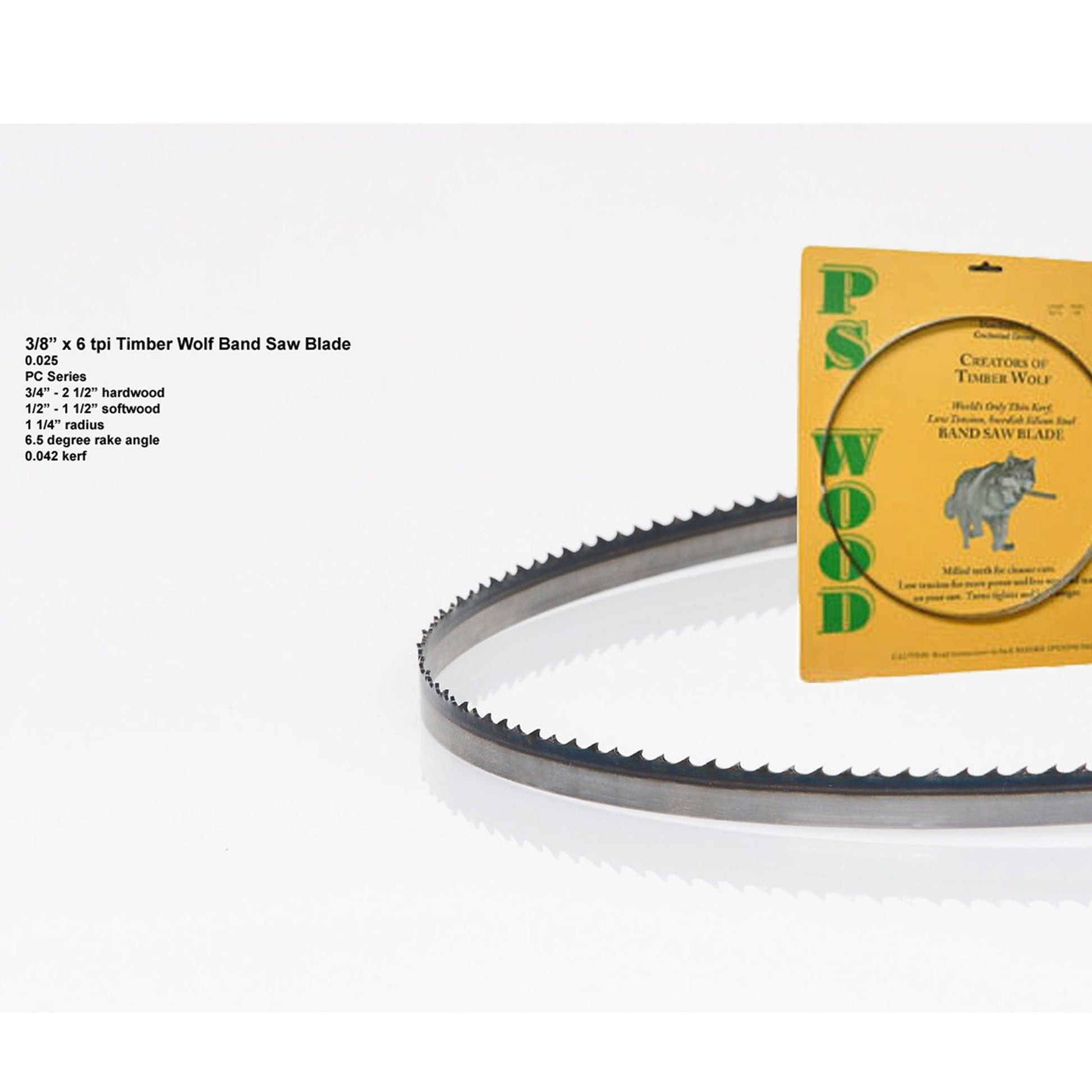 Bandsaw  Blade - 111" x 3/8" x 6 TPI , Postive Claw alt 0