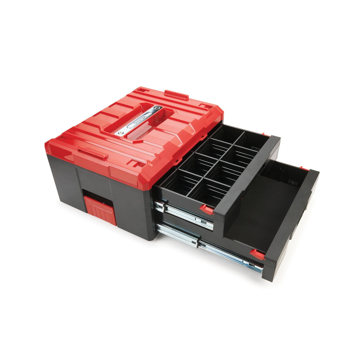 Benchtop Stackable Tool Box Shuter - 2-Drawer Stackable Toolbox | Woodcraft