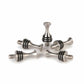 Hourglass Stand Up Stainless Steel Bottle Stopper Turning Ki alt 0