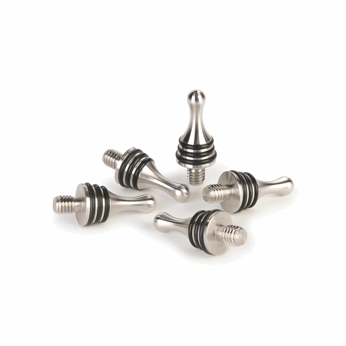 Tear Drop Stainless Steel Bottle Stopper Turning Kit - 5 Pie alt 0