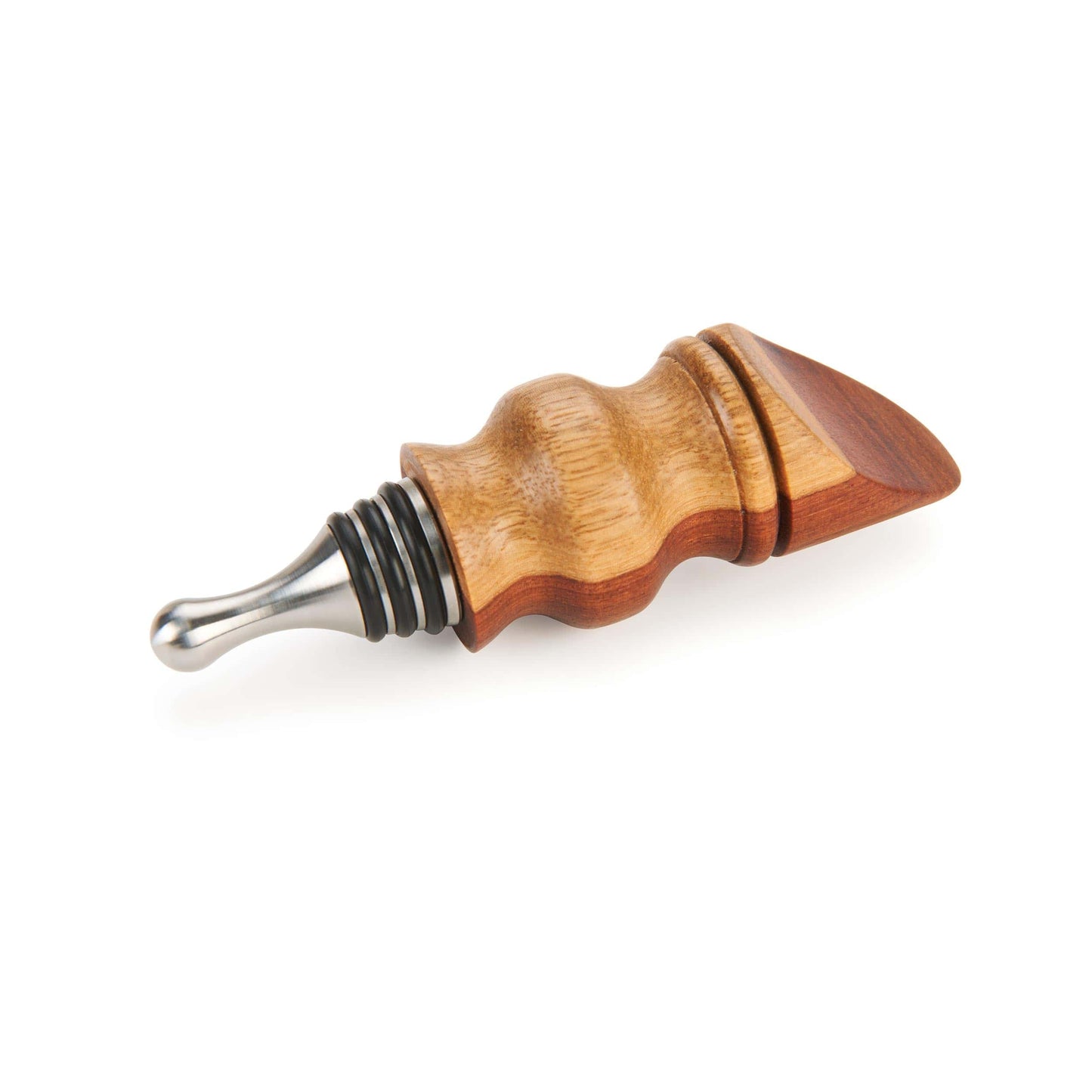 Tear Drop Stainless Steel Bottle Stopper Turning Kit - 5 Pie alt 1