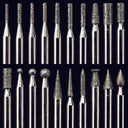 Diamond Dust Carving Burr Set - 1/8" Shank - 20 Pack alt 0