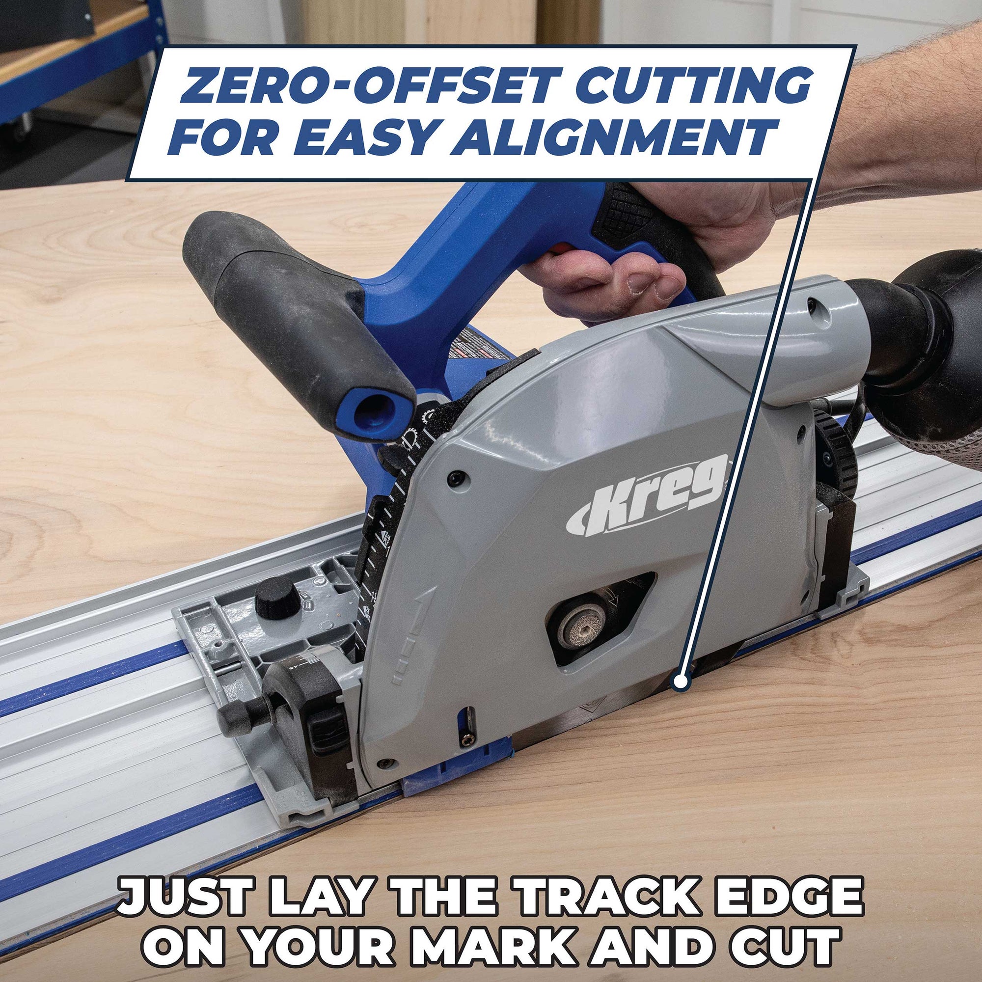 Adaptive Cutting System Saw and 62" Guide Track Kit