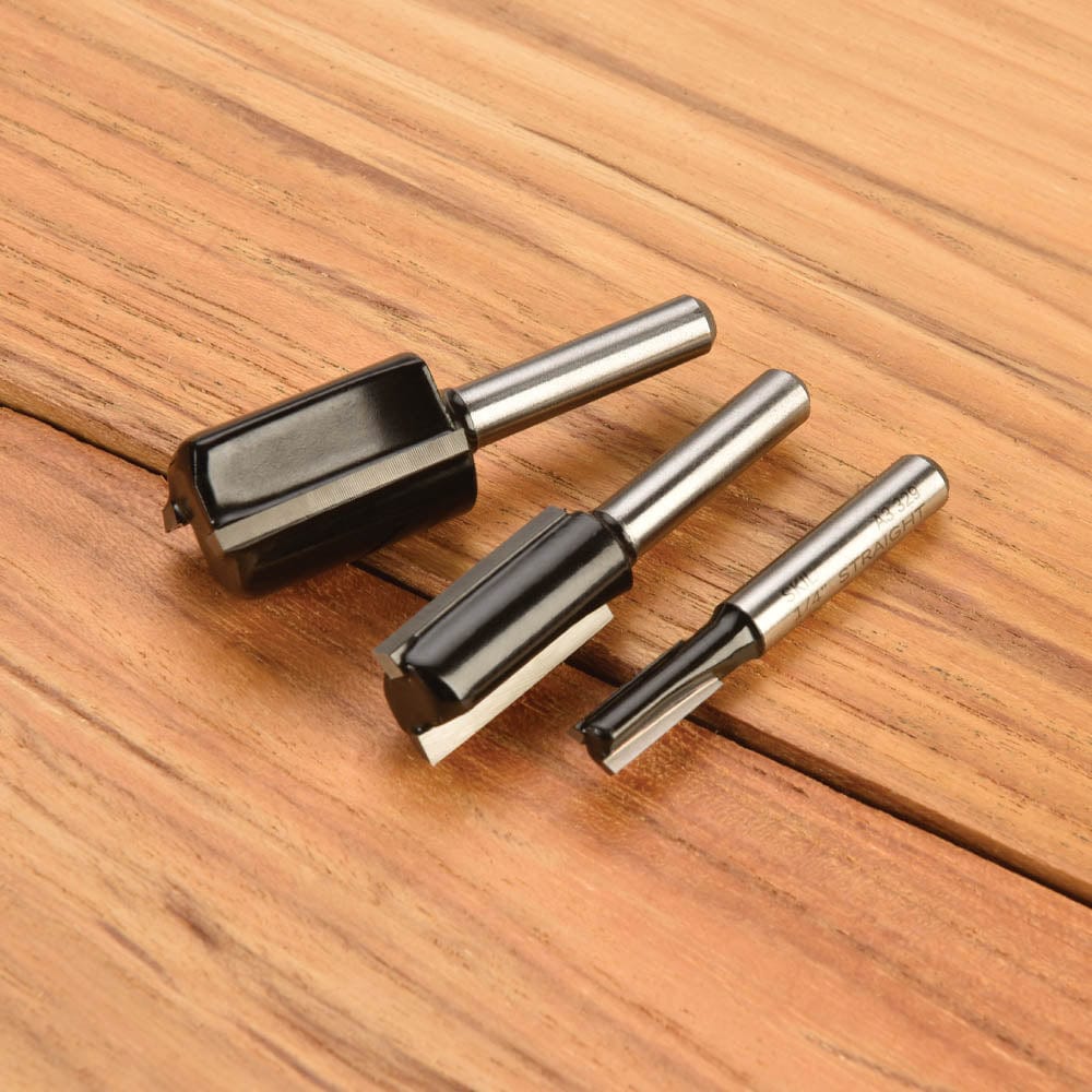 SKIL Carbide Straight Router Bit Set 3 Piece | Woodcraft