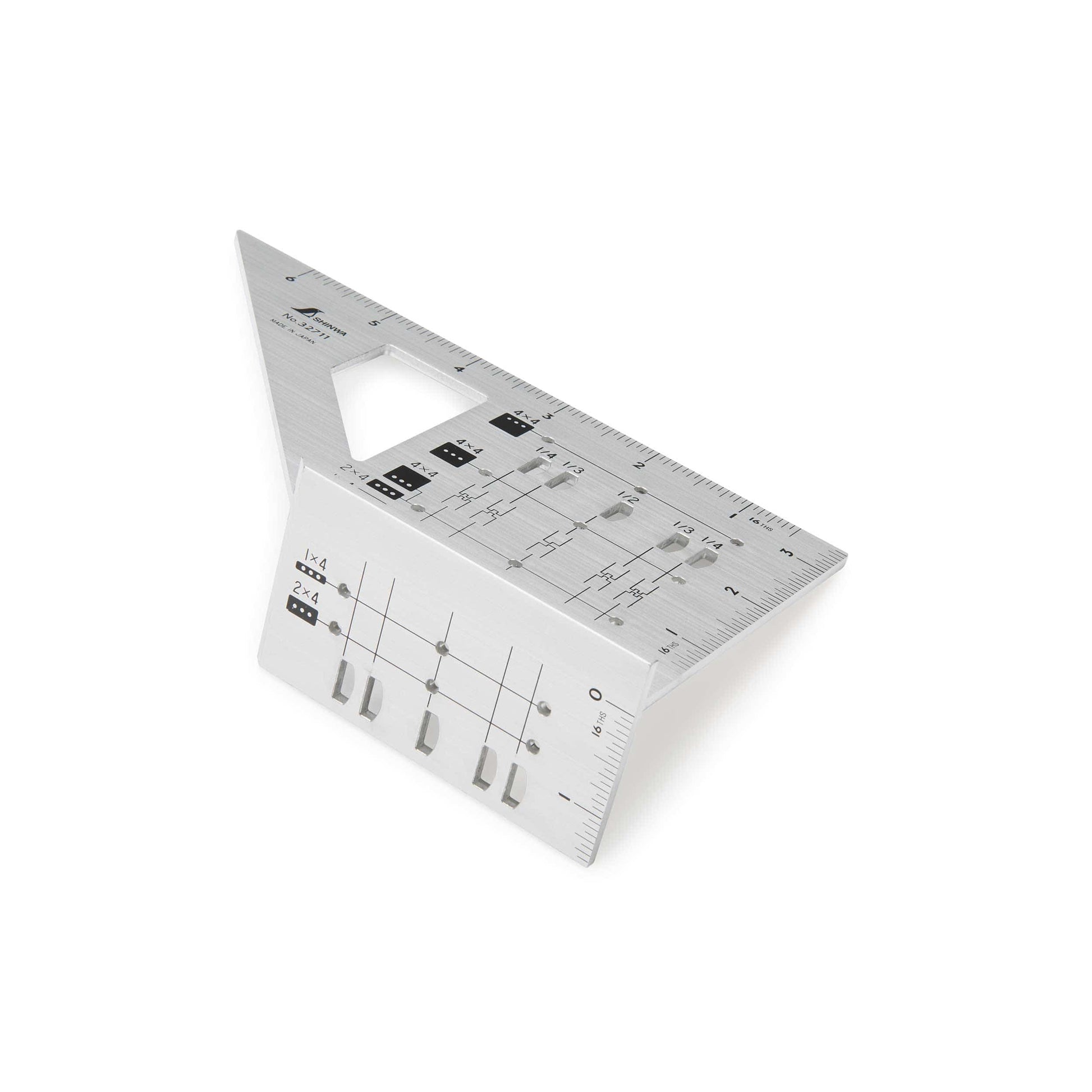 Miter Rule - 3D - For 2" x 4  " Lumber - Aluminum