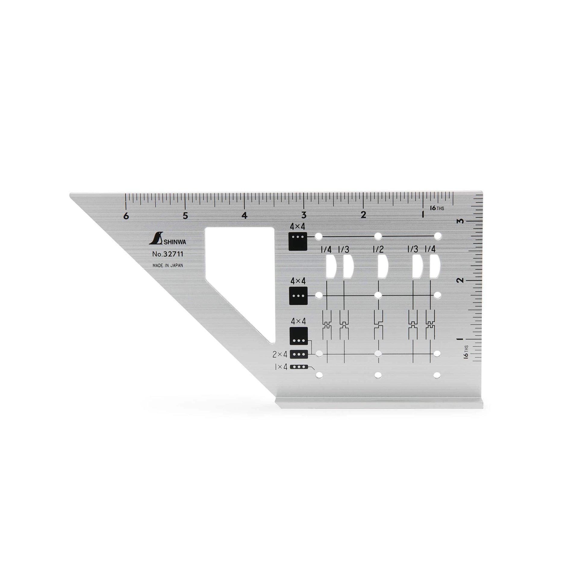 Miter Rule - 3D - For 2" x 4  " Lumber - Aluminum