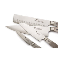 Paring, Santoku, Nakiri, and Chef's Knife Box Set - Unfinished Kits - 4 Piece