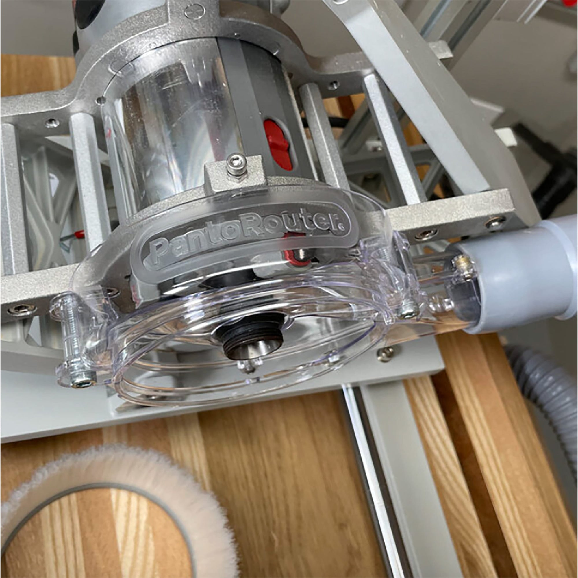 Dust Collection Hood Hinged with Brush for PantoRouter