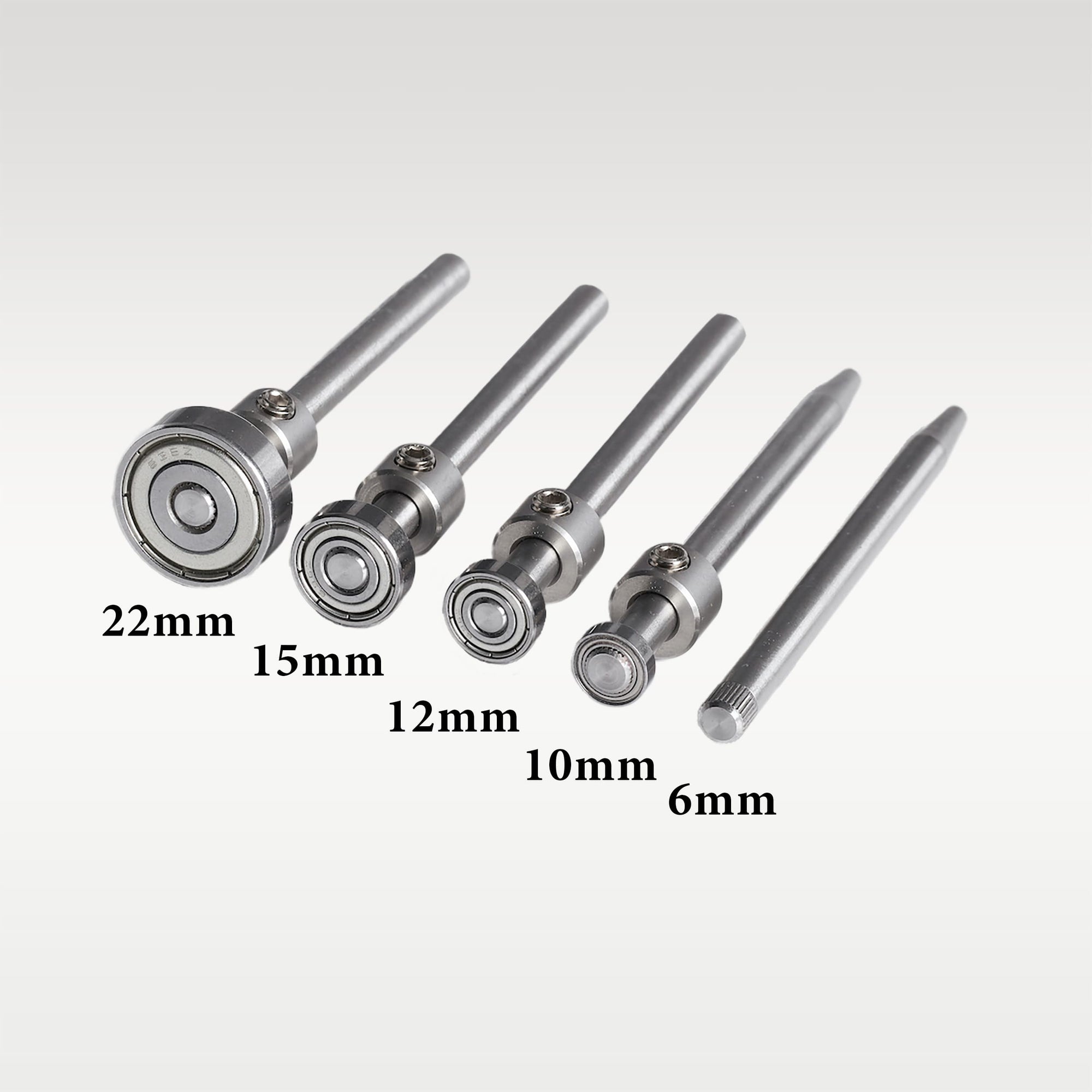Guide Bearing Set with Stop Collars for PantoRouter - 5 Piece