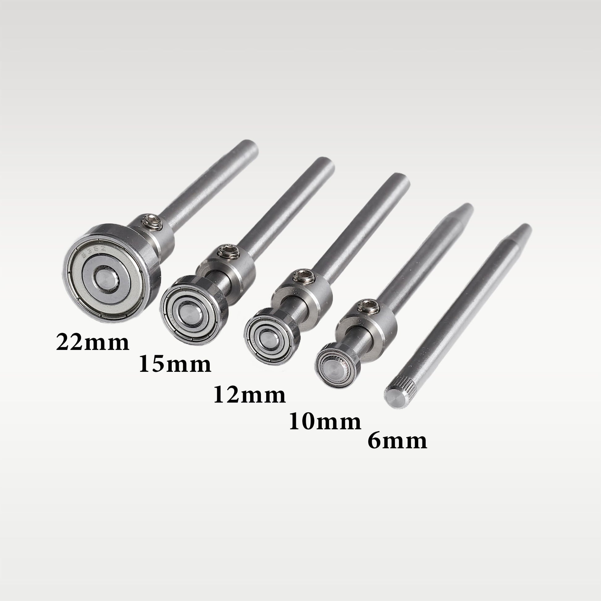 Guide Bearing Set with Stop Collars for PantoRouter - 5 Piece