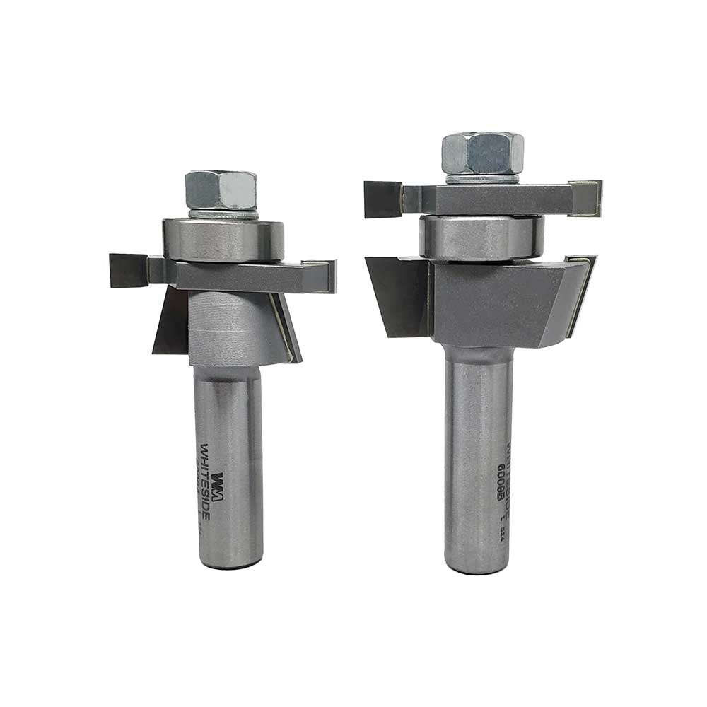 Whiteside - 6008 Shaker Stile & Rail Router Bit Set - 7/32