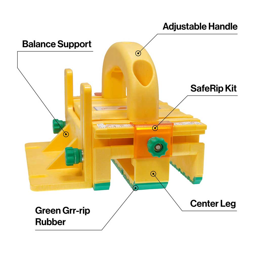 24m Ripper System Microjig GRR-Ripper+ 3D Pushblock - GR-100+ | Woodcraft
