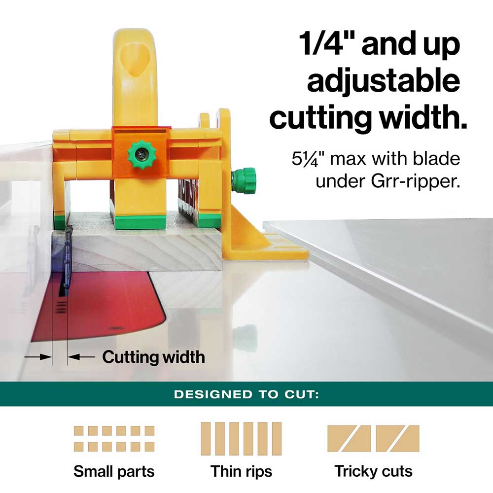 Microjig GRR-Ripper+ 3D Pushblock GR-100+ Safety System | Woodcraft