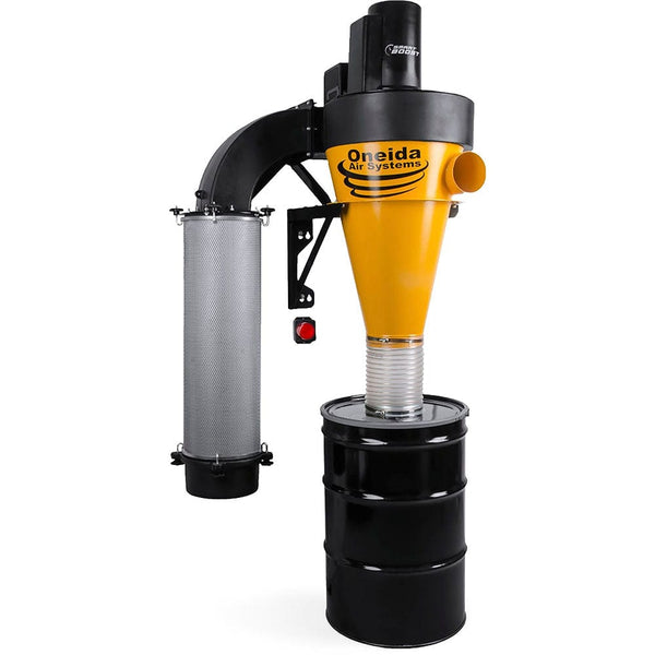 Oneida V-System 3000 55-Gal Cyclone Dust Collector, Wall Mount