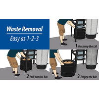 5HP Dust Gorilla Pro with SMART Boost, 55 Gallon Drum, and Stand