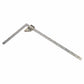 Wide Carpenter's Square with Hard Chrome Finish and Metal Stopper - 20" x 10"