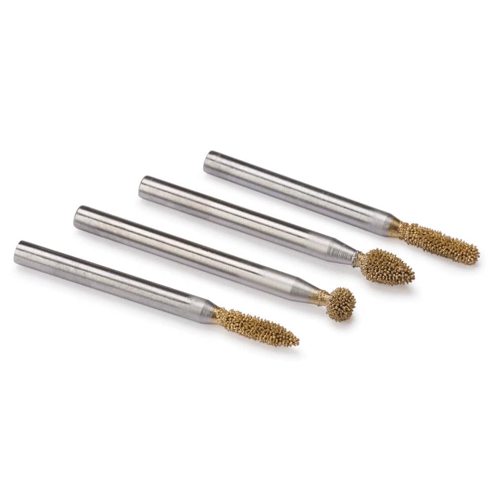 Detail Rotary Burr Kit - Fine Cute - 1/8" Shaft - 4 Piece