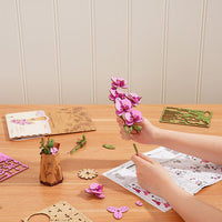 Purple Moth Orchid 3D Wooden Flower Model Kit