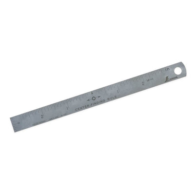 Center Finding Rule - Stainless Steel - 6"